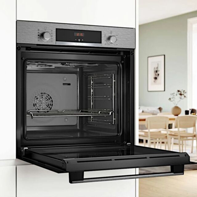 Bosch HQA534BS3B Stainless Steel Built In Electric Single Oven