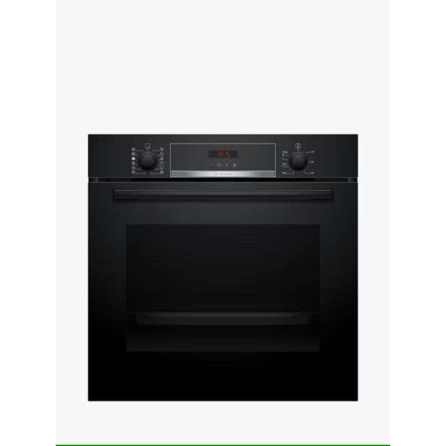 Bosch HQA574BB3B Black Built In Single Electric Oven With Pyrolytic Cleaning Function