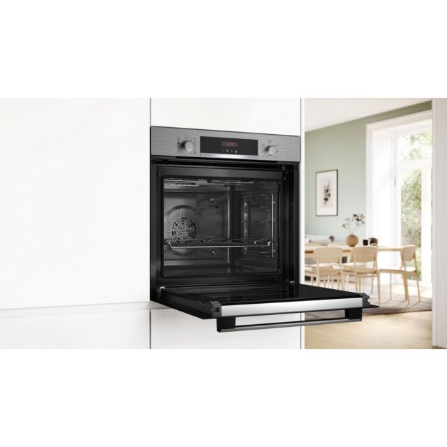 Bosch HQA574BS3B Stainless Steel 59.4Cm Built In Electric Single Oven WITH