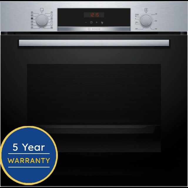 Bosch HQA574BS3B Stainless Steel 59.4Cm Built In Electric Single Oven WITH