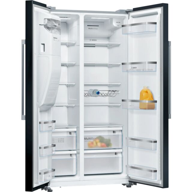 Bosch KAD93ABEP Black Series 6 No Frost Side By Side Fridge Freezer With Plumbed Water Dispenser W90