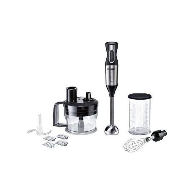 Bosch Ergomixx Hand Blender With Food Processor 750W - Black & Silver