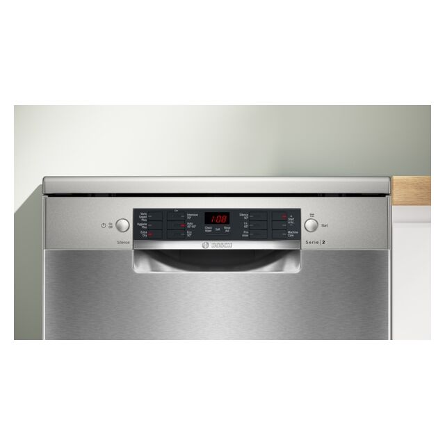 Bosch SMS26AI08G Brushed Steel 60Cm Dishwasher With 12 Place Settings