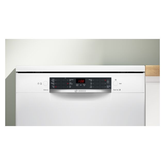 Bosch SMS26AW08G White 60Cm Dishwasher With 12 Place Settings