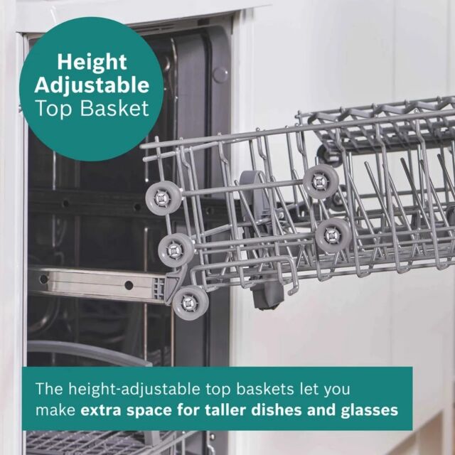 Bosch SMS26AW08G White 60Cm Dishwasher With 12 Place Settings