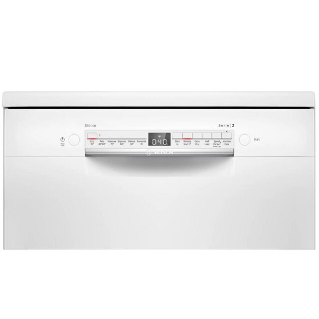Bosch SMS2HVW67G White 60Cm Dishwasher With 14 Place Settings