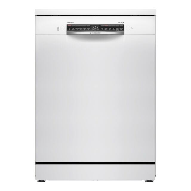Bosch SMS4EMW06G White Full Size Dishwasher With 14 Places And Wifi Enabled
