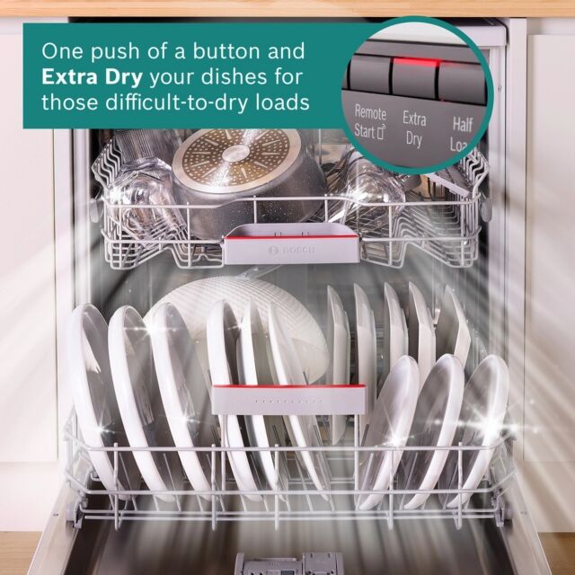 Bosch SMS4EMW06G White Full Size Dishwasher With 14 Places And Wifi Enabled