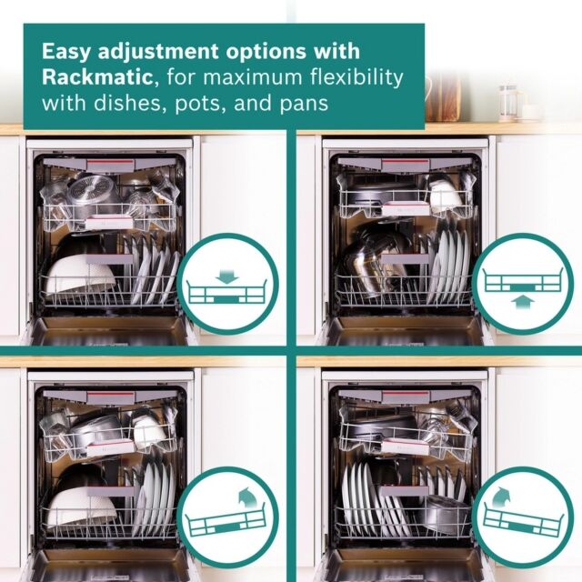 Bosch SMS4EMW06G White Full Size Dishwasher With 14 Places And Wifi Enabled