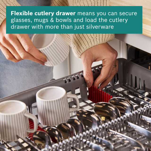 Bosch SMV4ECX23G 60Cm Fully Integrated Dishwasher With 14 Place Settings
