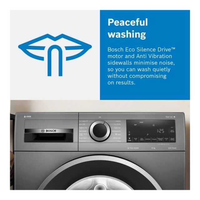 Bosch WGG244ZCGB Graphite 9Kg/ 1400 Rpm Washing Machine