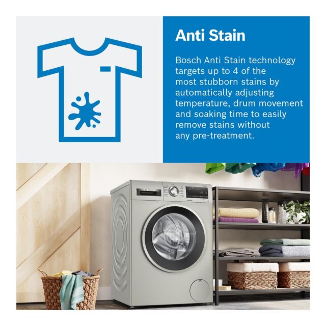 Bosch WGG254ZSGB Silver 10Kg/ 1400 Rpm Washing Machine