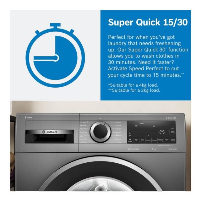 Bosch WGG254ZSGB Silver 10Kg/ 1400 Rpm Washing Machine