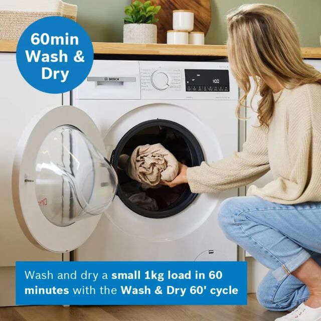 Bosch WNA144V9GB White 9Kg/ 5Kg Washer Dryer 1400 Rpm