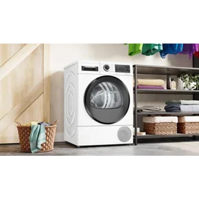 Bosch WQG24502GB White 9Kg Heat Pump Tumble Dryer