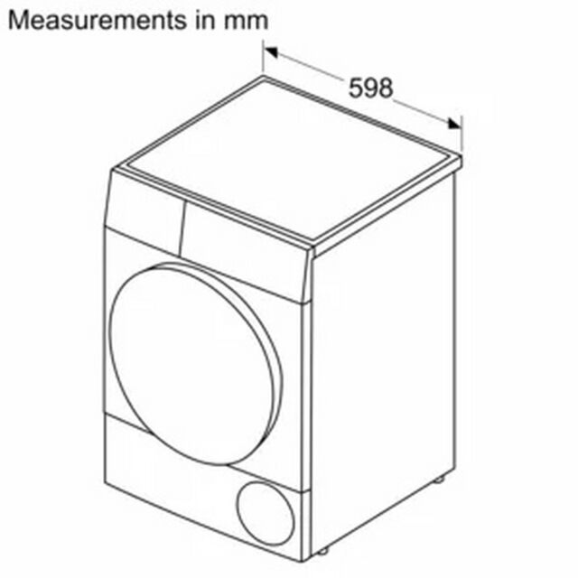 Bosch WQG24502GB White 9Kg Heat Pump Tumble Dryer