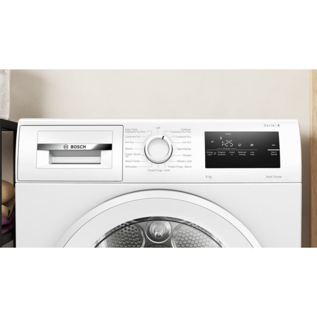 Bosch WTH85225GB White 8Kg Heat Pump Tumble Dryer