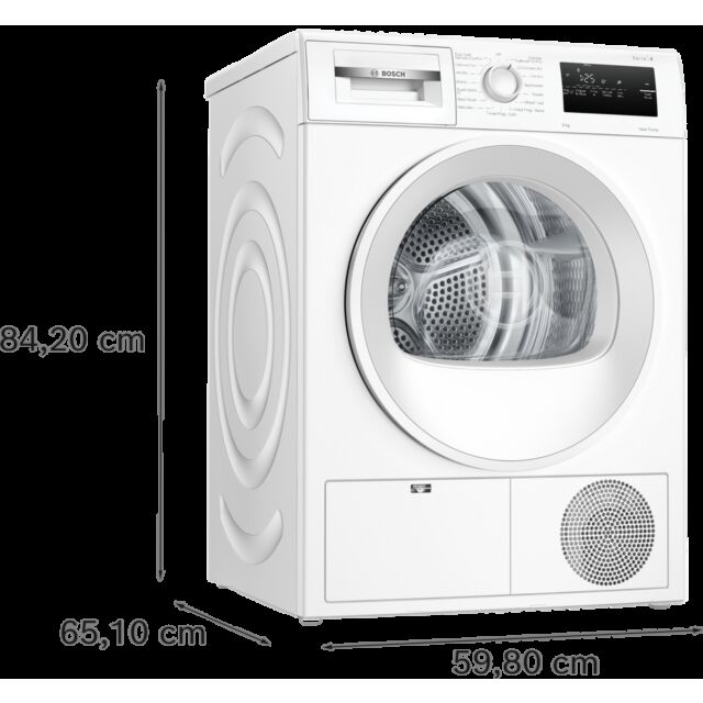Bosch WTH85225GB White 8Kg Heat Pump Tumble Dryer