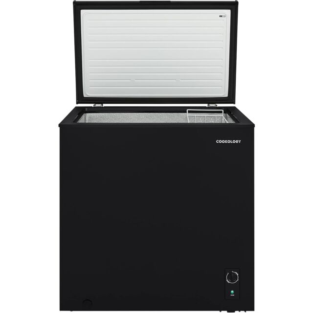 Cookology CCFZ198BK Black 198L Chest Freezer -W77cm