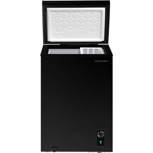 Cookology CCFZ99BK Black 54.7 Cm Wide Chest Freezer - 99L
