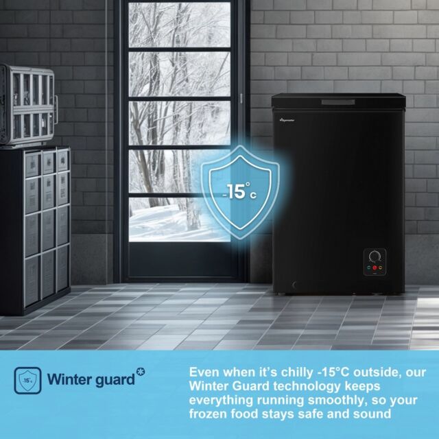 Fridgemaster MCF96EB Black 95L Chest Freezer