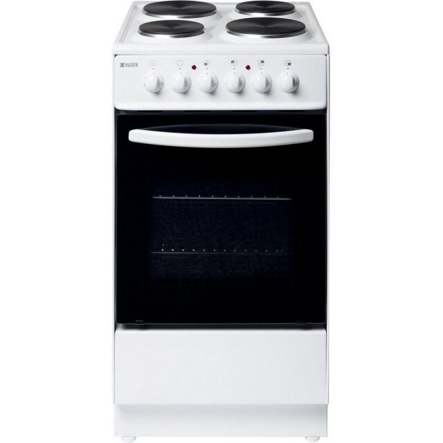 Haden HES50W 50Cm Single Oven Electric Cooker 52L Conventional Oven