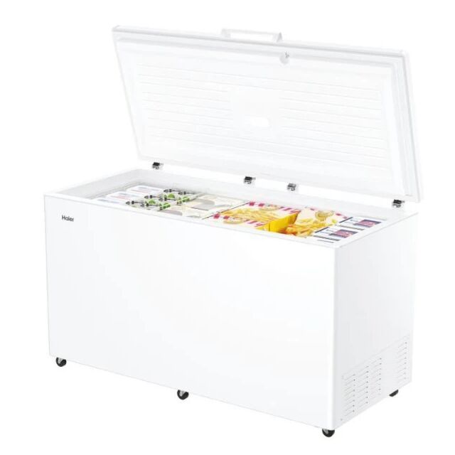 Haier HCE519EK 508L Chest Freezer In White W154.5Cm