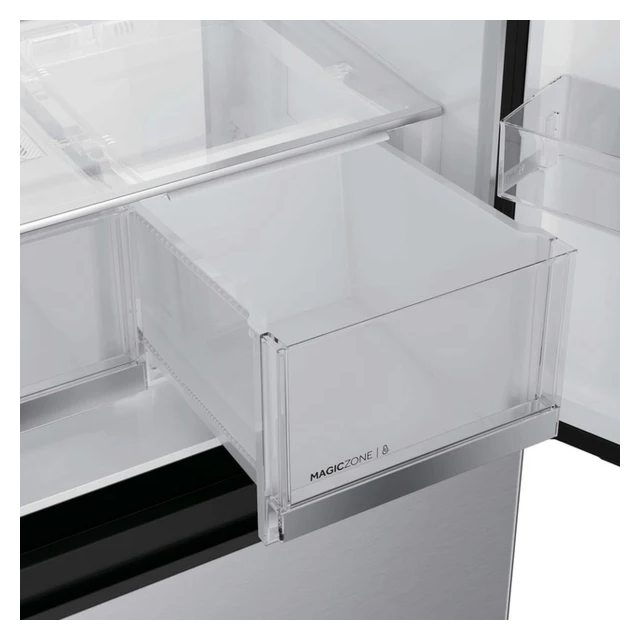 Haier HFKR5718DNMM Platinum Inox 70Cm No Frost Multi Door Fridge Freezer
