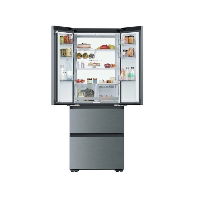 Haier HFKR5718DNMM Platinum Inox 70Cm No Frost Multi Door Fridge Freezer