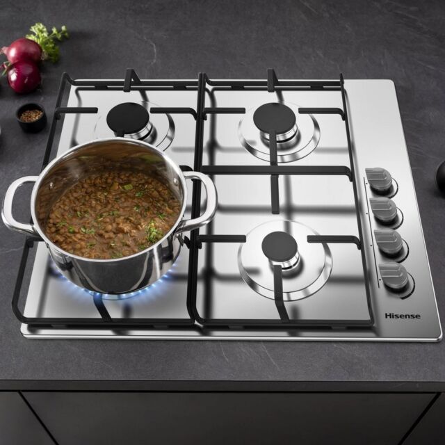 Hisense GM642XHS 60Cm Stainless Steel Gas Hob
