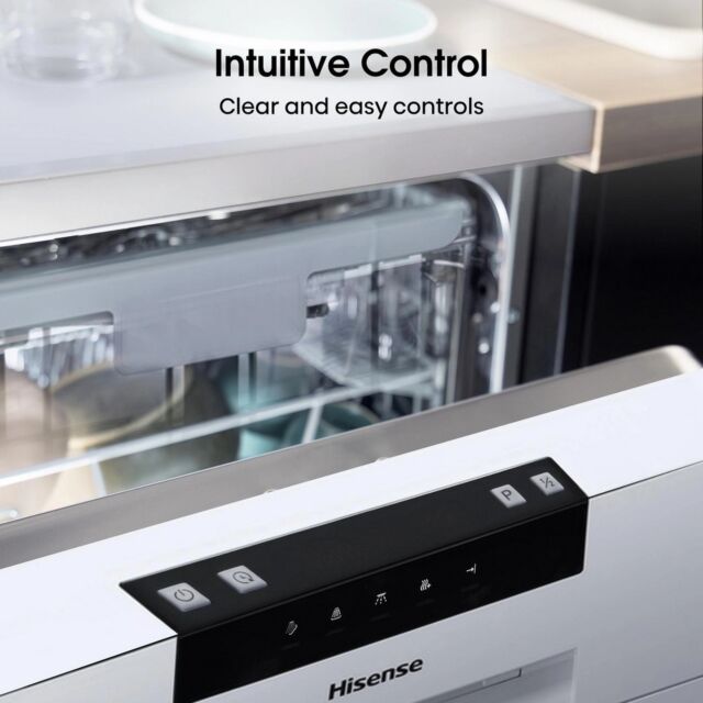 Hisense HS523E15WUK White Slimline Dishwasher With 10 Places