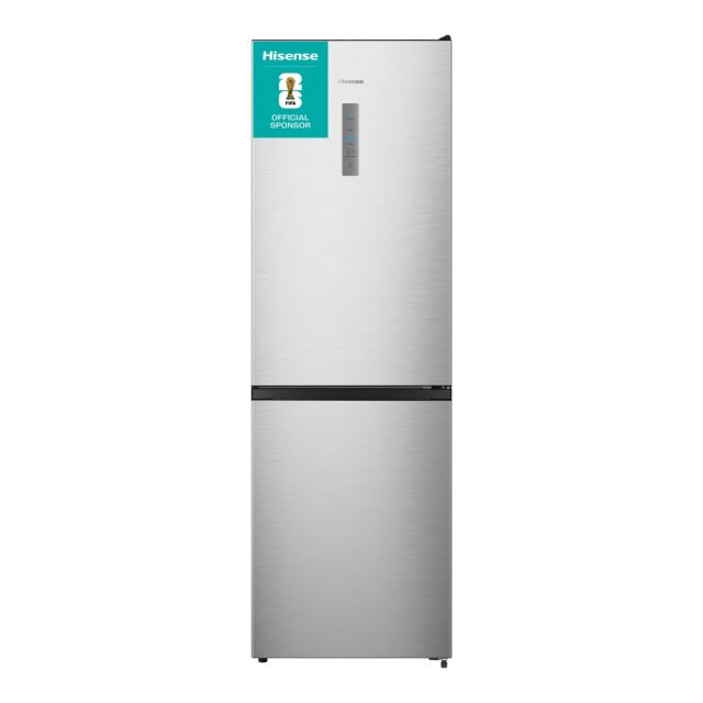 Hisense RB395N4BCE Stainless Steel 59.5 Cm Wide Total No Frost Fridge Freezer With 60/40 Split