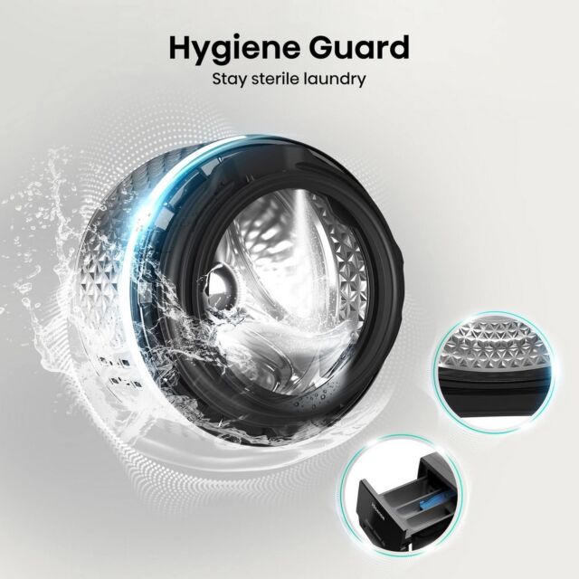 Hisense WF3S8043BB3 Black 8Kg/ 1400 Rpm Washing Machine