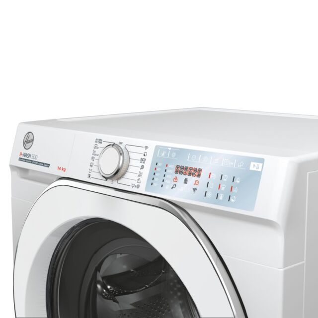 Hoover HWB 414AMC White H-Wash 500 14Kg/ 1400 Rpm Washing Machine With 59 Minute Full Load Wash