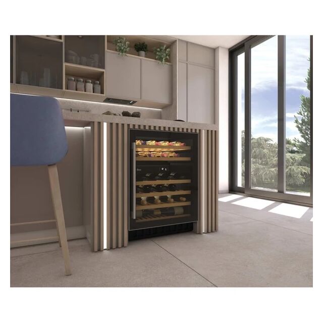 Hoover HWCB 60 UK/N Black H-Wine 700 Wine Cooler - 46 Bottles