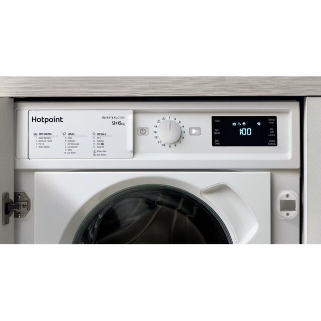 Hotpoint BIWDHG961485 Built In Washer Dryer -9Kg Wash/6Kg Dry 1400Rpm