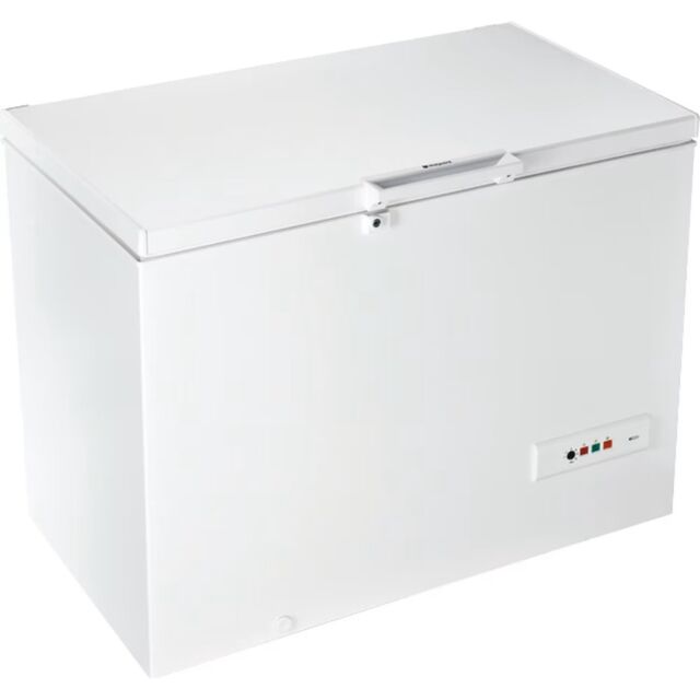 Hotpoint CS2A300HFA1 White 312L Chest Freezer 118Cm Wide