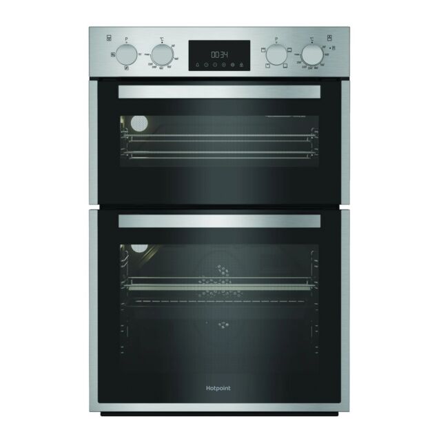 Hotpoint DIH10DIX Silver Built In Electric Double Oven