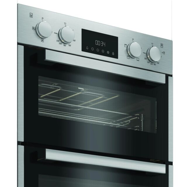 Hotpoint DIH10DIX Silver Built In Electric Double Oven