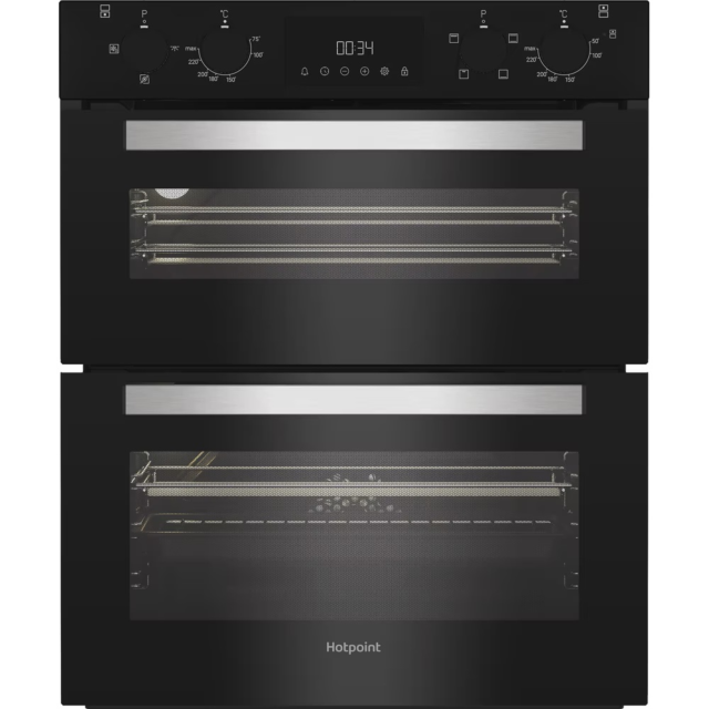 Hotpoint DUH10DB Black Built Under Electric Double Oven