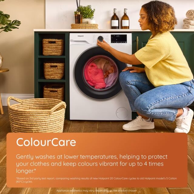 Hotpoint H101BANTISTAINUK Black 10Kg/ 1400 Rpm Anti Stain Washing Machine
