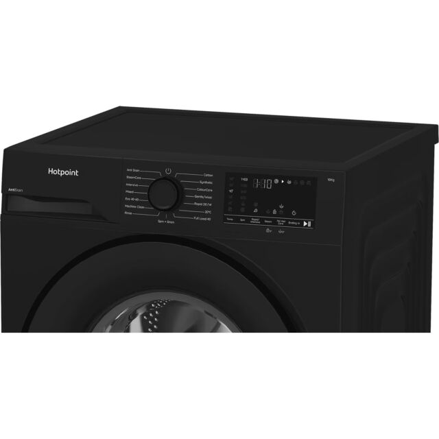Hotpoint H101BANTISTAINUK Black 10Kg/ 1400 Rpm Anti Stain Washing Machine