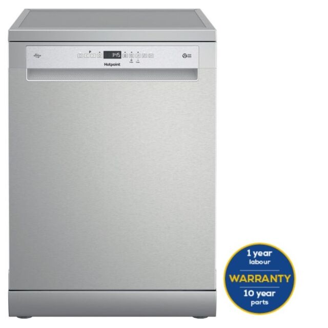 Hotpoint H7FHP43XUK Stainless Steel Full Size Dishwasher With 15 Place Settings