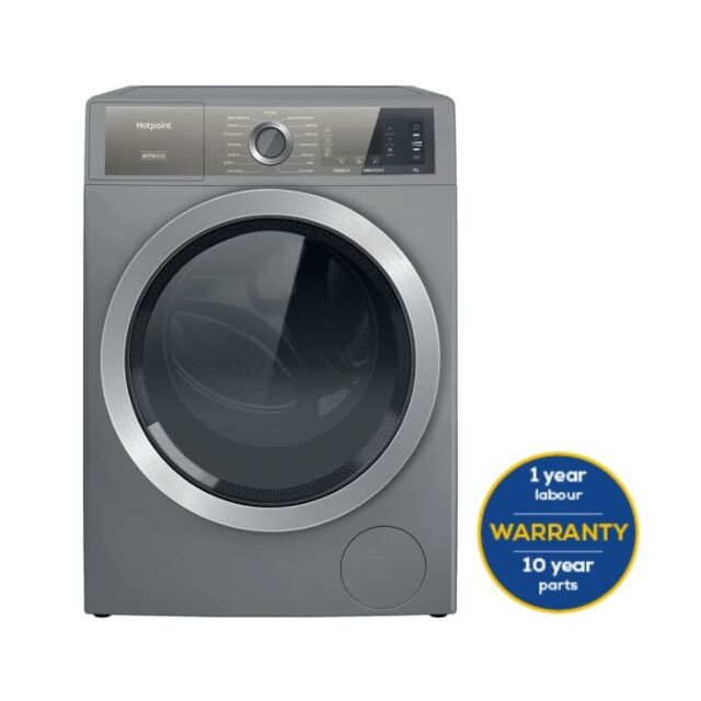 Hotpoint H8W946SB Silver 9Kg/ 1400 Rpm Washing Machine