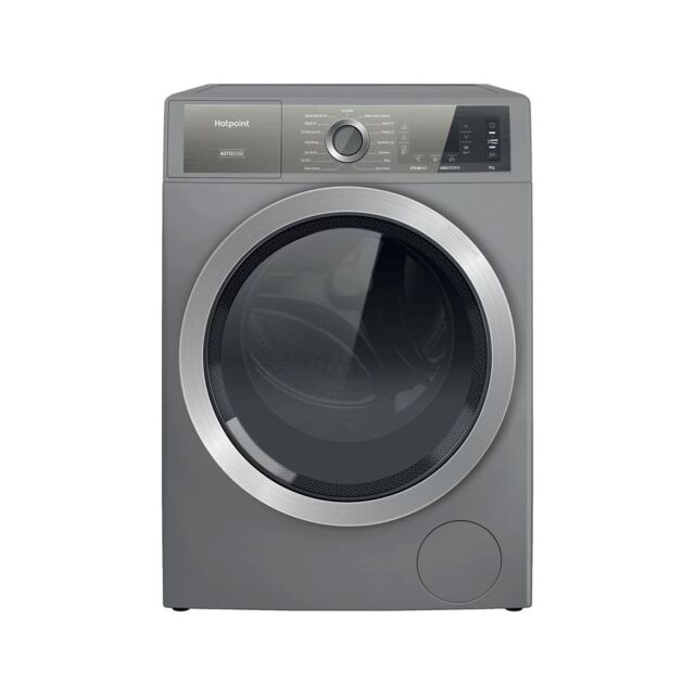 Hotpoint H8W946SB Silver 9Kg/ 1400 Rpm Washing Machine