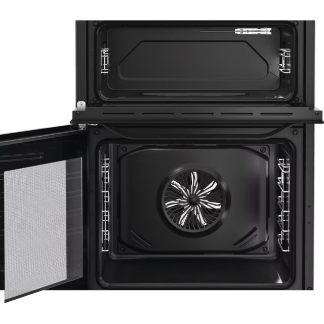 Hotpoint HDE6VDB1 Black 60Cm Electric Double Oven Cooker