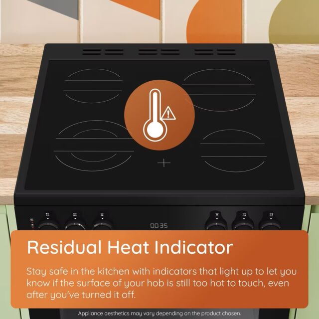 Hotpoint HDE6VDB1 Black 60Cm Electric Double Oven Cooker