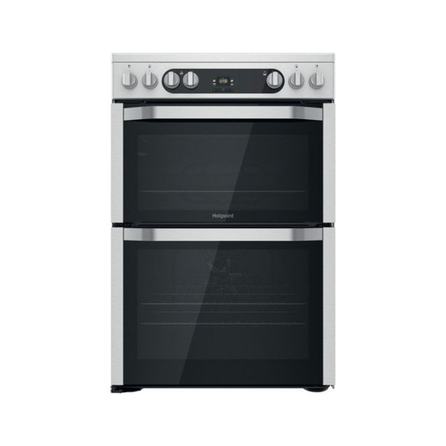 Hotpoint HDM67V9HCX Inox 60Cm Double Oven Electric Cooker