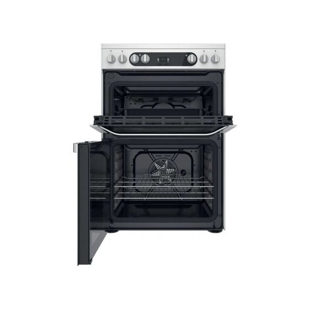 Hotpoint HDM67V9HCX Inox 60Cm Double Oven Electric Cooker