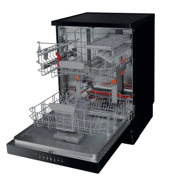 Hotpoint HFC3C26WCBUK Black 60Cm Dishwasher With 14 Place Settings